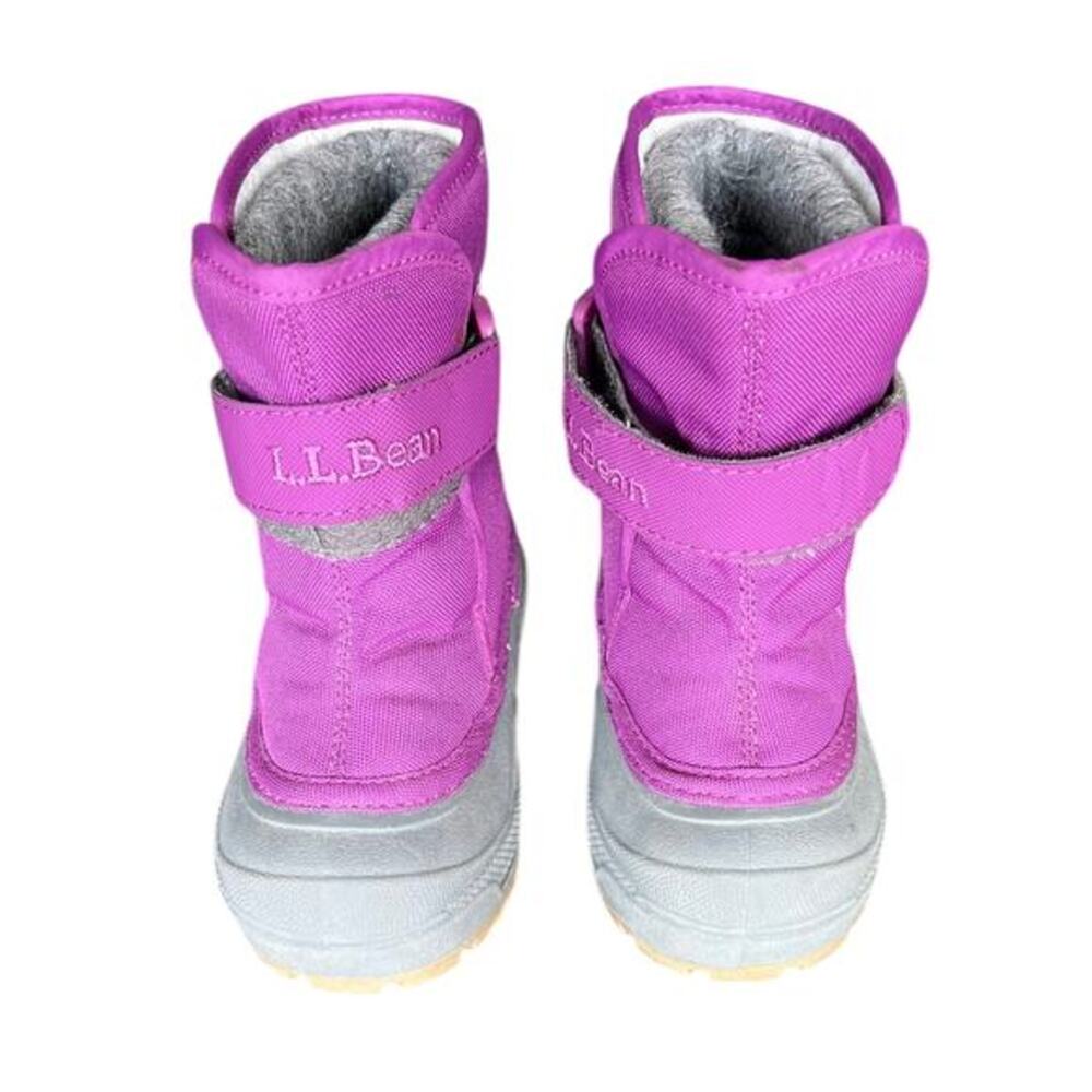 L.L. Bean Northwoods Bold Lilac Wool lining Waterproof boots EUC Toddler sz 6